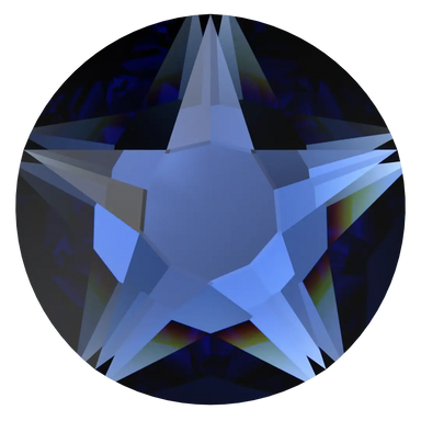 Serinity Hotfix Flat Back Crystals Star Rose (2100) Dark Sapphire - Bluestreak Crystals