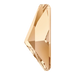 Serinity Hotfix Flat Back Crystals Triangle Isosceles (2738) Crystal Golden Shadow - Bluestreak Crystals