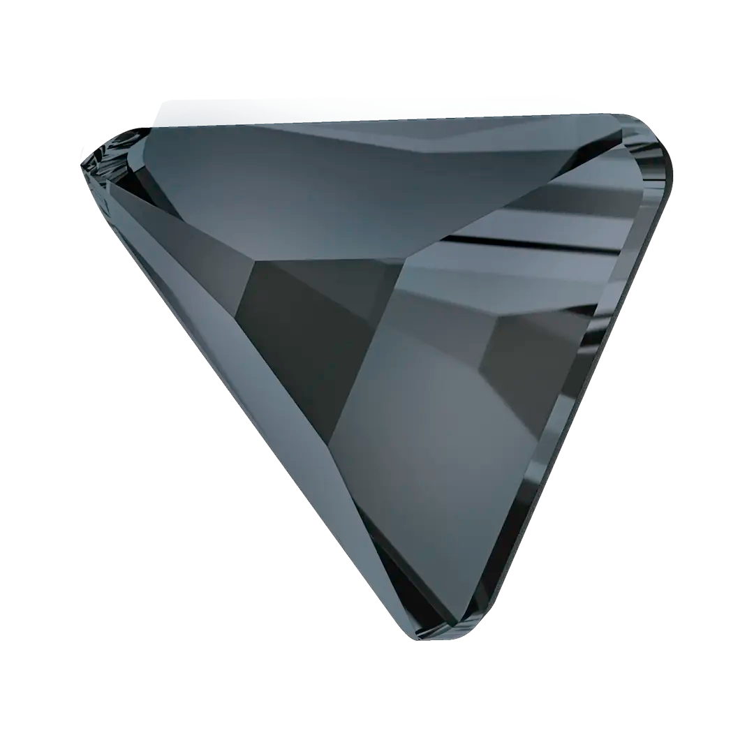 Serinity Hotfix Flat Back Crystals Triangle Scalene (2739) Crystal Silver Night - Bluestreak Crystals