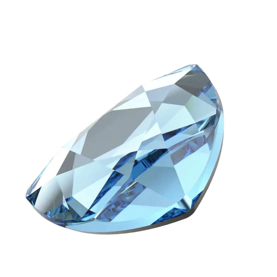 Serinity Flat Back Crystals Non Hotfix Trilliant (2472) Aquamarine - Bluestreak Crystals