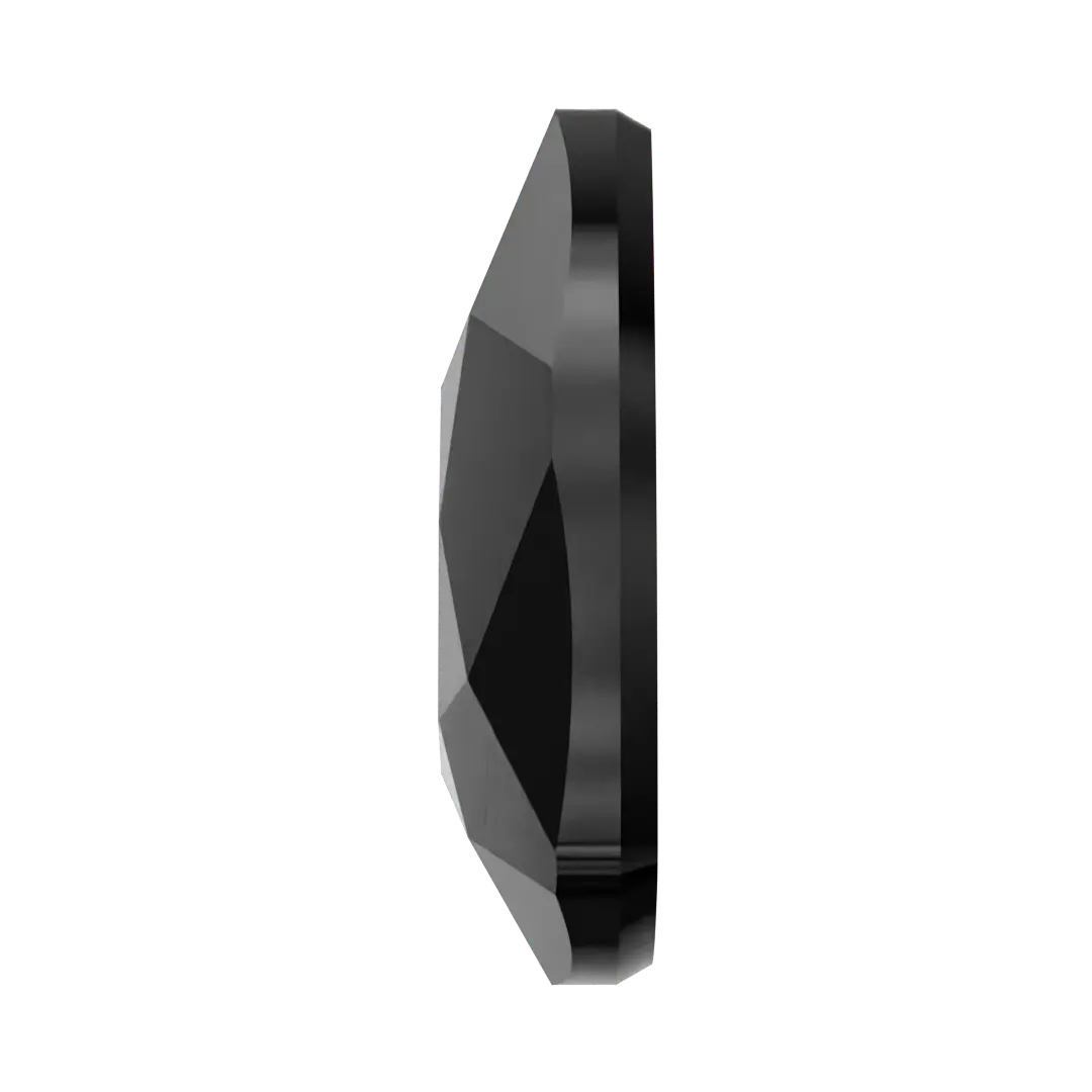 Serinity Hotfix Flat Back Crystals Trilliant (2472) Jet - Bluestreak Crystals