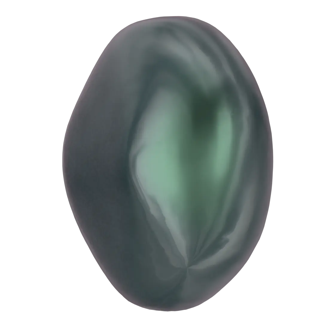 Serinity Pearls Baroque Coin (5842) Crystal Iridescent Tahitian Look - Bluestreak Crystals