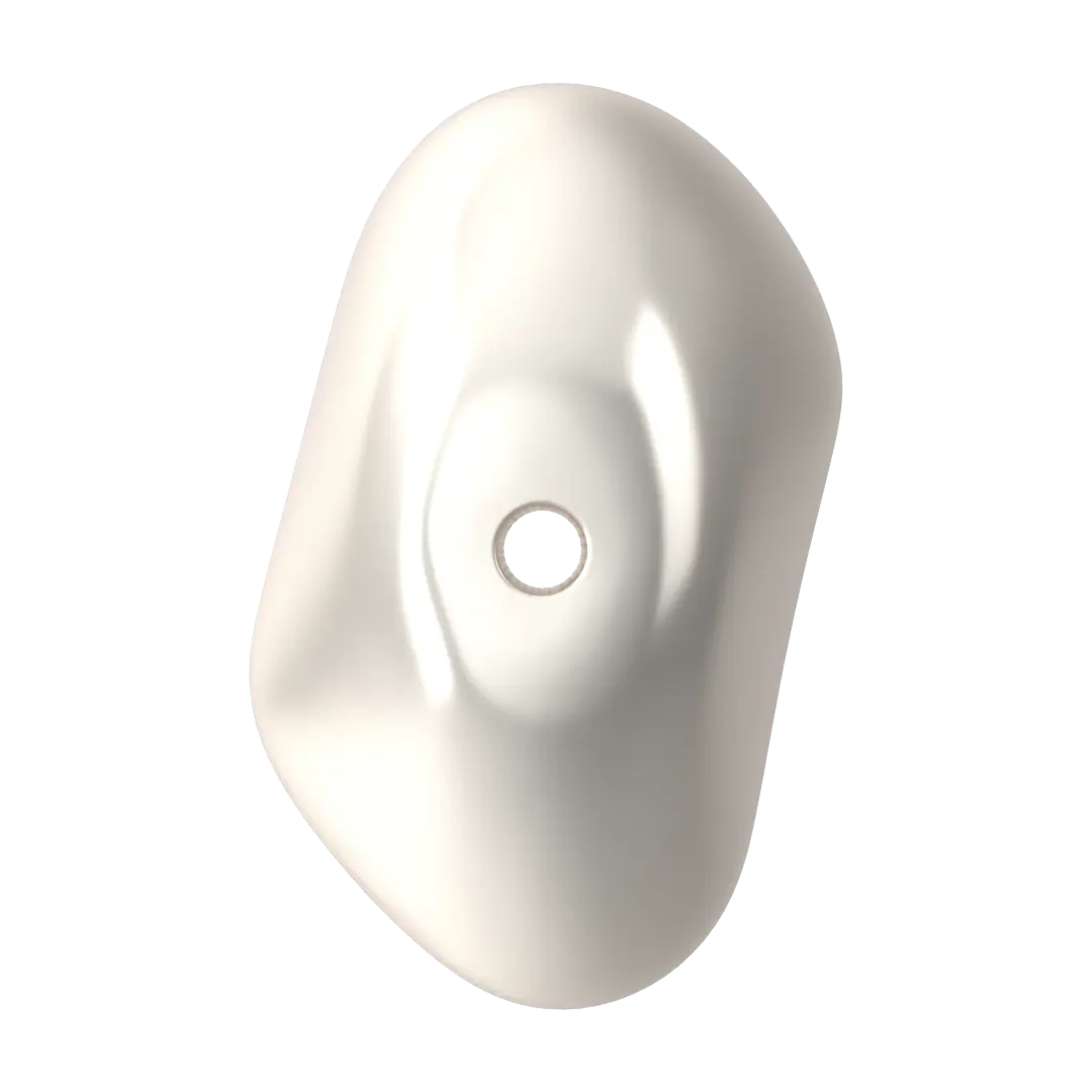 Swarovski Pearls Baroque Coin (5842) Crystal White - Bluestreak Crystals