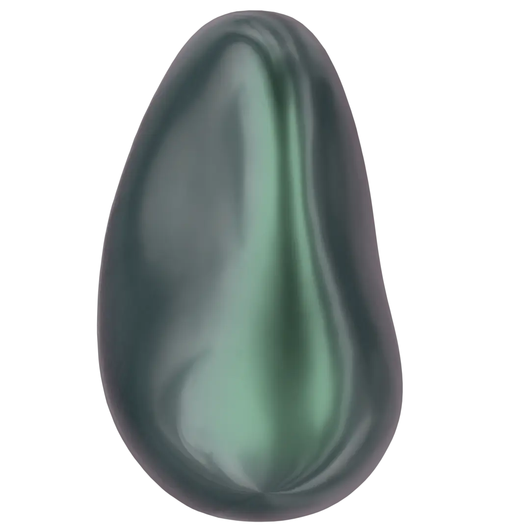 Serinity Pearls Baroque Drop (5843) Crystal Iridescent Tahitian Look - Bluestreak Crystals