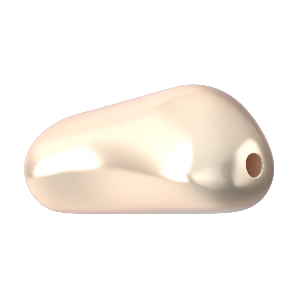 Serinity Pearls Baroque Elongated (5844) Crystal Creamrose - Bluestreak Crystals