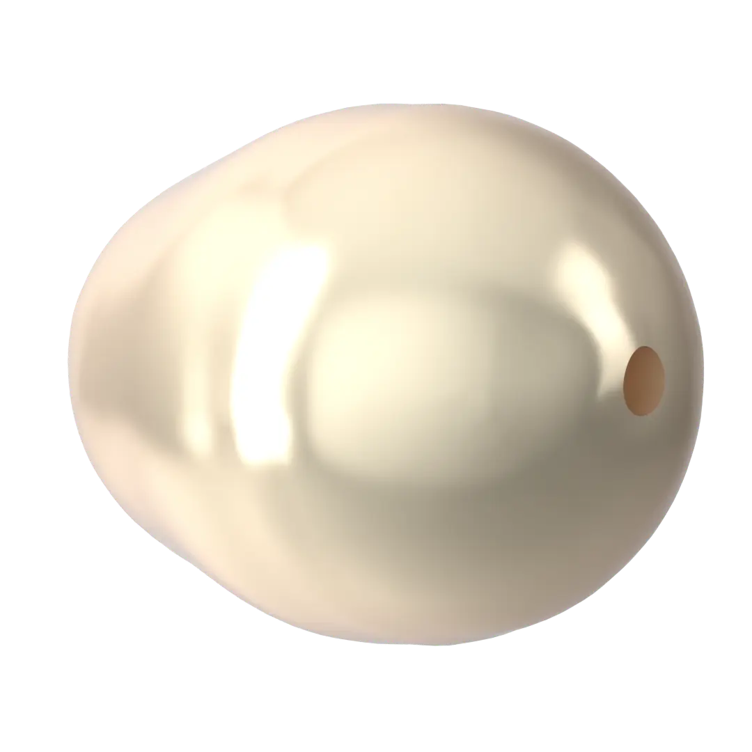 Serinity Pearls Pear (5821) Crystal Creamrose Light - Bluestreak Crystals