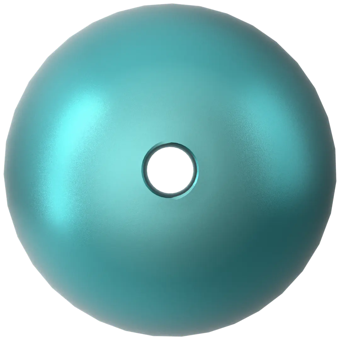 Serinity Pearls Round (5810) Crystal Iridescent Dark Turquoise - Bluestreak Crystals