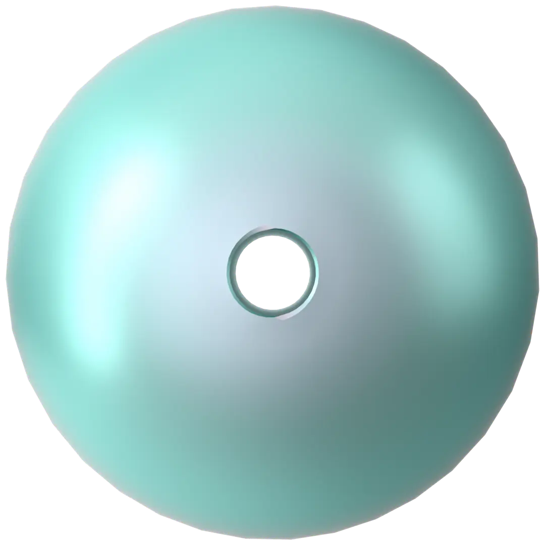 Serinity Pearls Round (5810) Crystal Iridescent Light Turquoise - Bluestreak Crystals