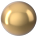 Swarovski Pearls Round Half Drilled (5818) Crystal Bright Gold - Bluestreak Crystals