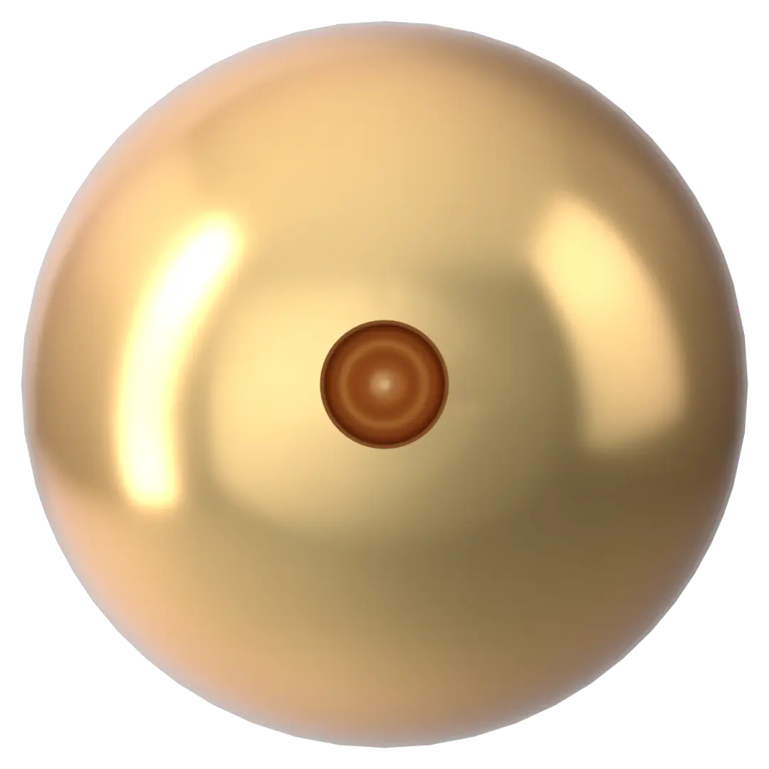 Swarovski Pearls Round Half Drilled (5818) Crystal Gold - Bluestreak Crystals