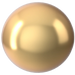 Swarovski Pearls Round Half Drilled (5818) Crystal Gold - Bluestreak Crystals
