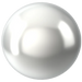Swarovski Pearls Round Half Drilled (5818) Crystal Moonlight - Bluestreak Crystals