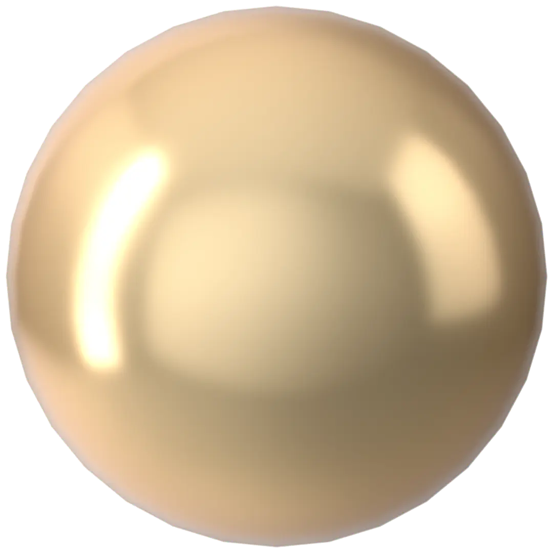Swarovski Pearls Round No Hole (5809) Crystal Light Gold - Bluestreak Crystals