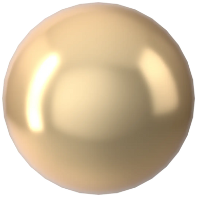 Swarovski Pearls Round No Hole (5809) Crystal Light Gold - Bluestreak Crystals