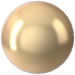 Swarovski Pearls Round No Hole (5809) Crystal Light Gold - Bluestreak Crystals