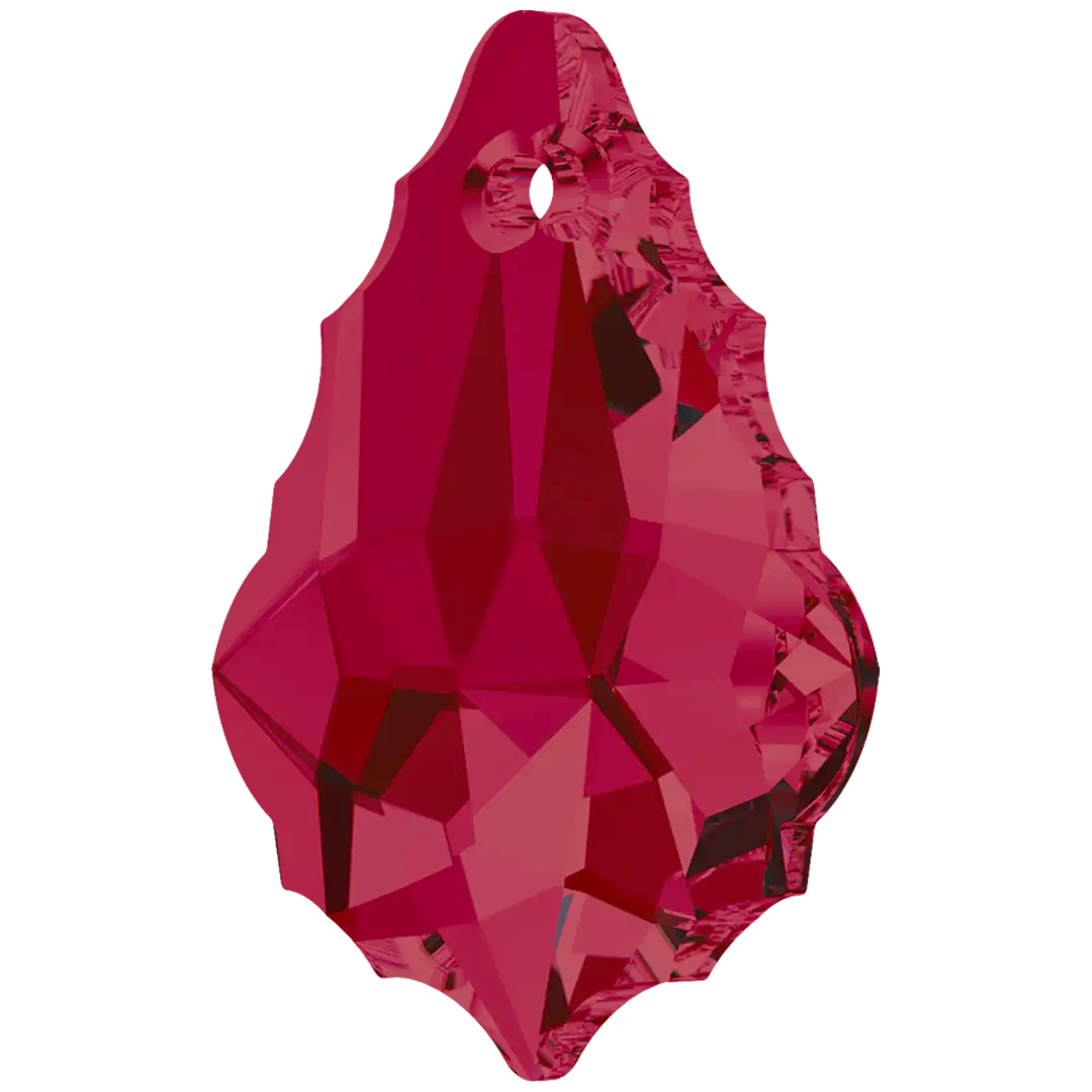 Swarovski Pendants Baroque (6090) Ruby - Bluestreak Crystals