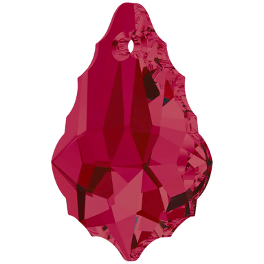 Swarovski Pendants Baroque (6090) Ruby - Bluestreak Crystals