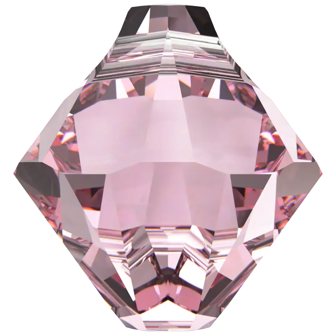 Serinity Pendants Bicone Cut (6328) Light Rose - Bluestreak Crystals