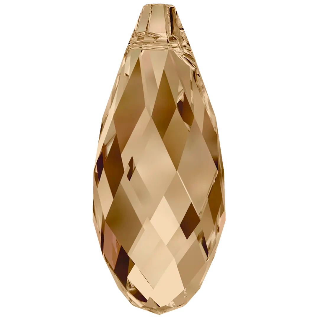Serinity Pendants Briolette (6010) Crystal Golden Shadow - Bluestreak Crystals