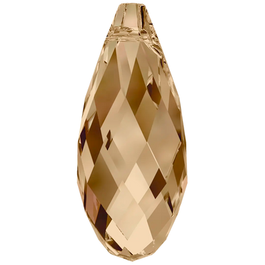 Serinity Pendants Briolette (6010) Crystal Golden Shadow - Bluestreak Crystals