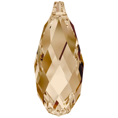 Serinity Pendants Briolette (6010) Crystal Golden Shadow - Bluestreak Crystals