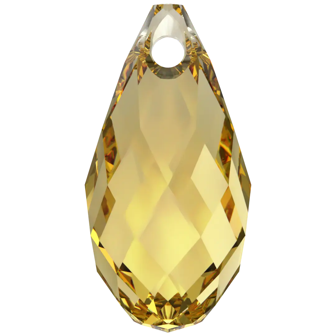 Serinity Pendants Briolette (6010) Dark Jonquil - Bluestreak Crystals