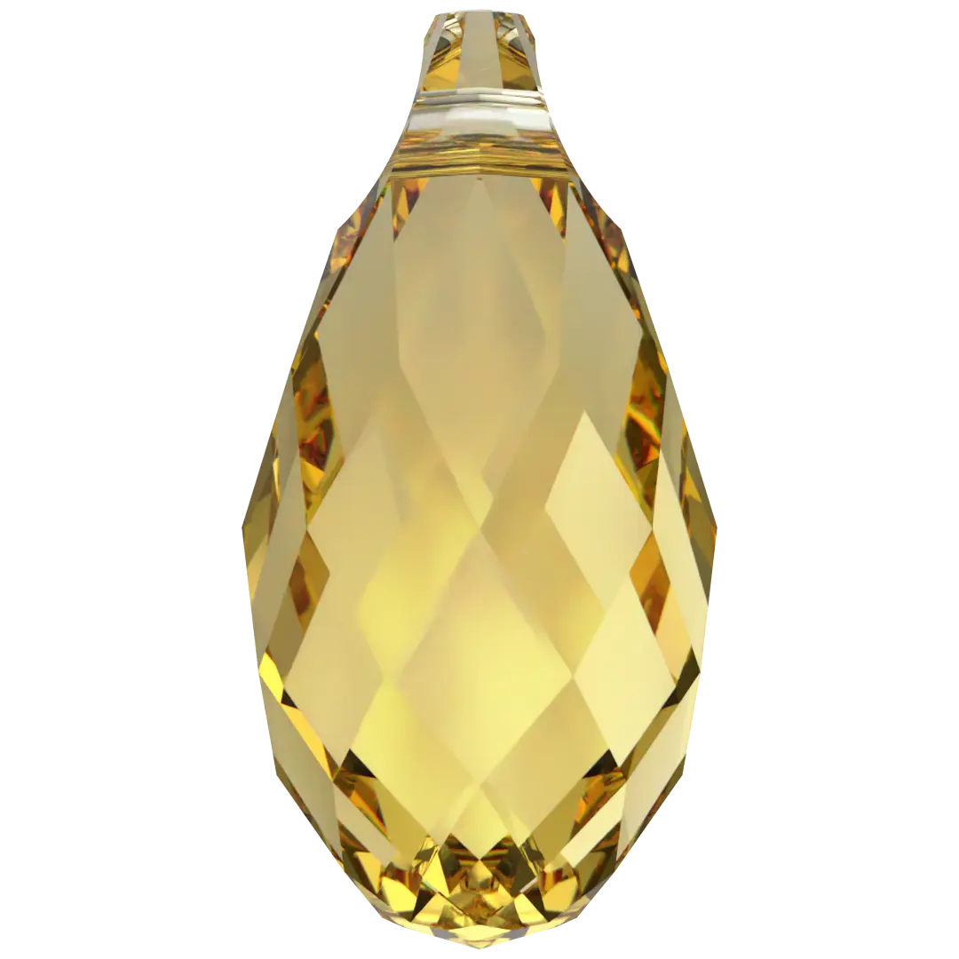 Serinity Pendants Briolette (6010) Dark Jonquil - Bluestreak Crystals