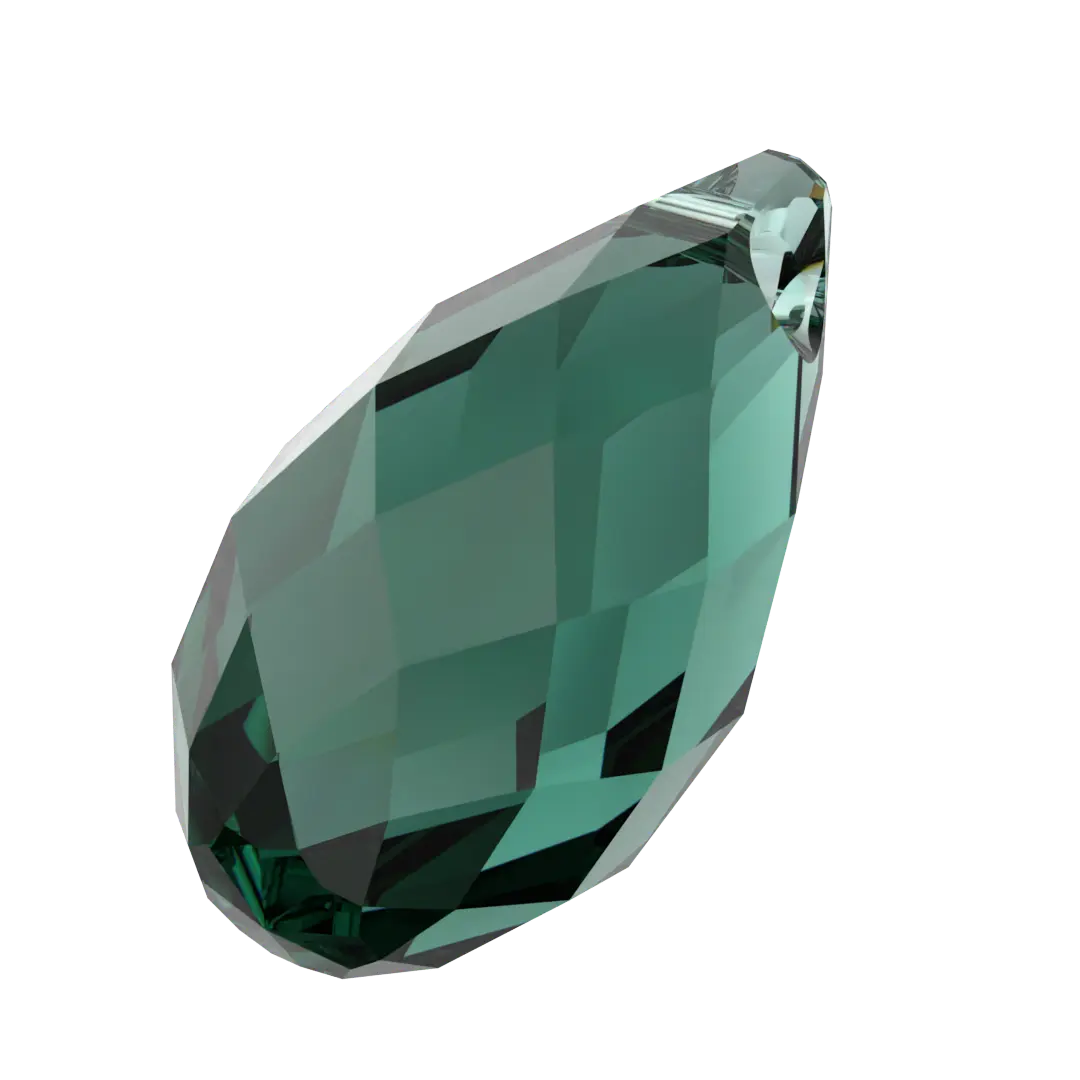 Serinity Pendants Briolette (6010) Emerald - Bluestreak Crystals