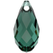 Serinity Pendants Briolette (6010) Emerald - Bluestreak Crystals