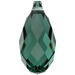 Serinity Pendants Briolette (6010) Emerald - Bluestreak Crystals