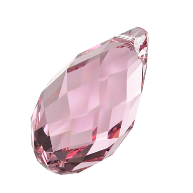 Serinity Pendants Briolette (6010) Light Rose - Bluestreak Crystals