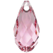 Serinity Pendants Briolette (6010) Light Rose - Bluestreak Crystals