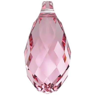 Serinity Pendants Briolette (6010) Light Rose - Bluestreak Crystals