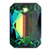 Serinity Pendants Emerald Cut (6435) Crystal Vitrail Medium P - Bluestreak Crystals