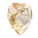 Serinity Pendants Heart Cut (6432) Crystal Golden Shadow - Bluestreak Crystals