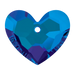 Serinity Pendants Honeycomb Heart (6264) Crystal Bermuda Blue P - Bluestreak Crystals