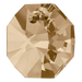Serinity Pendants Octagon (6401) Crystal Golden Shadow - Bluestreak Crystals