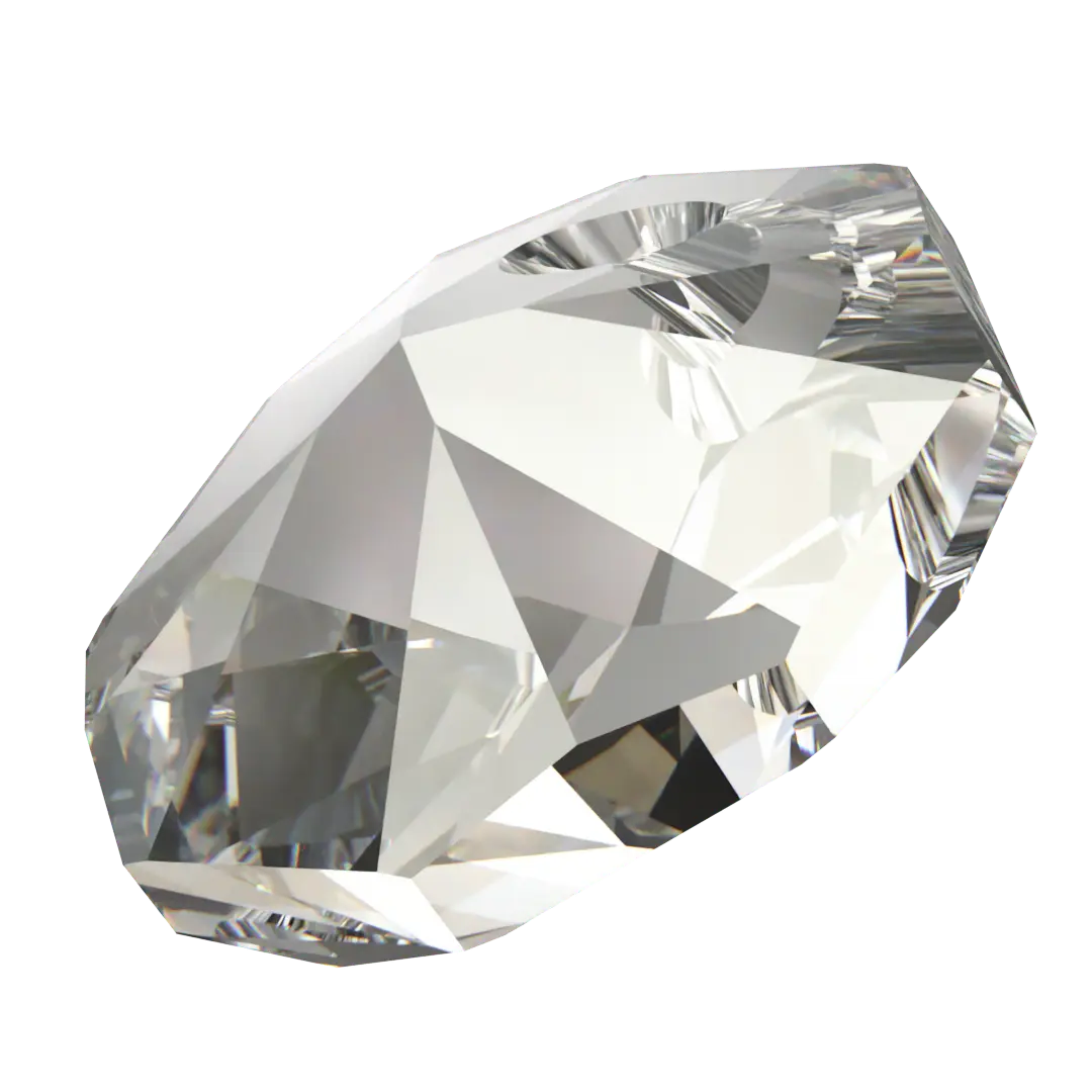 Serinity Pendants Octagon (6401) Crystal Silver Shade - Bluestreak Crystals