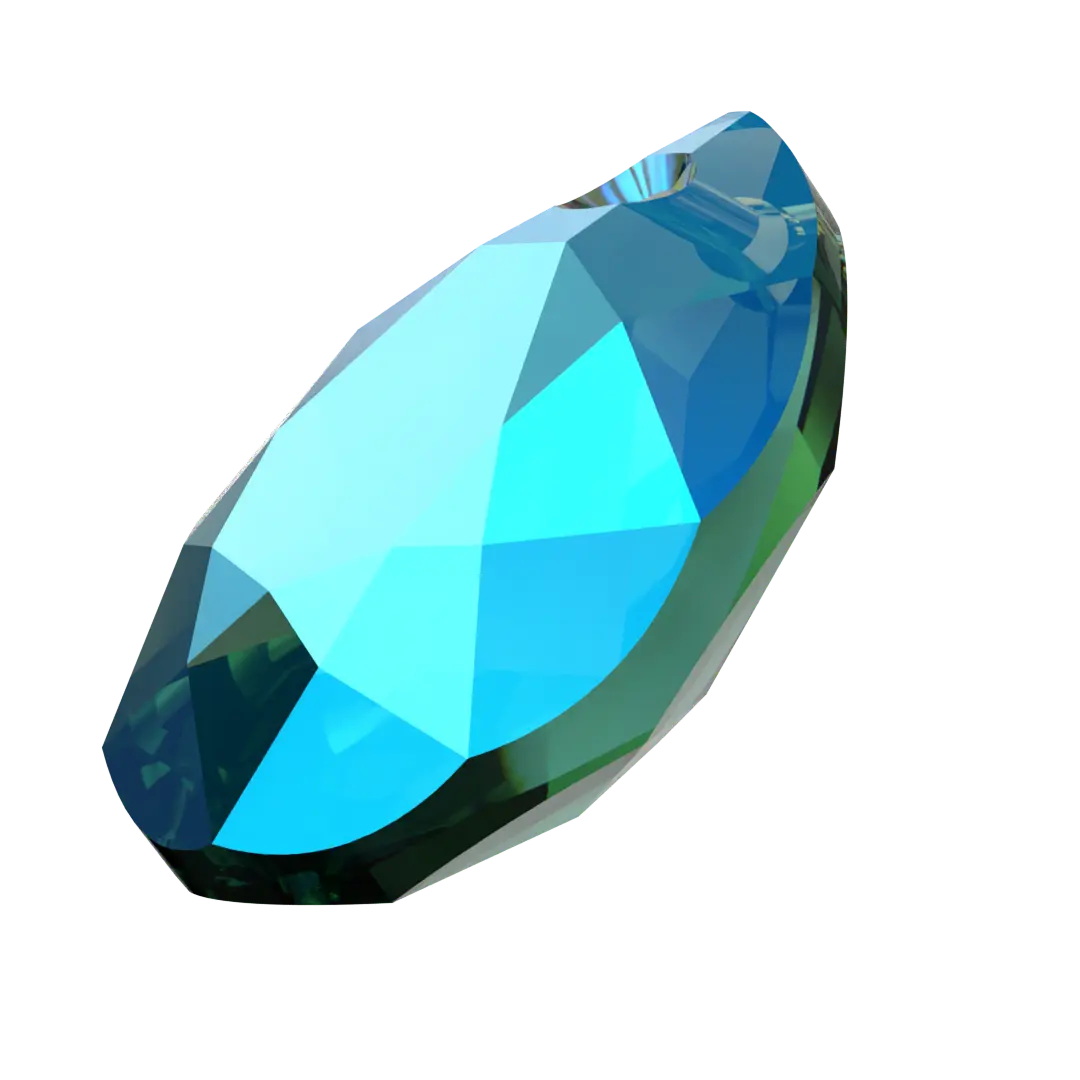Serinity Pendants Pear Cut (6433) Emerald Shimmer - Bluestreak Crystals