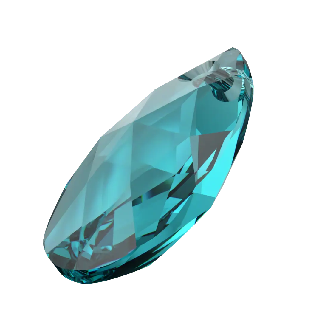Serinity Pendants Peardrop (6106) Blue Zircon - Bluestreak Crystals