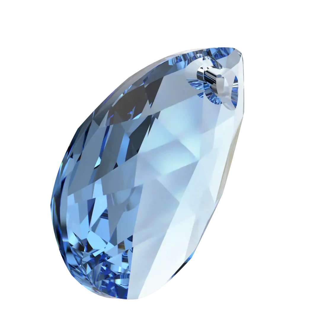 Serinity Pendants Peardrop (6106) Cool Blue - Bluestreak Crystals