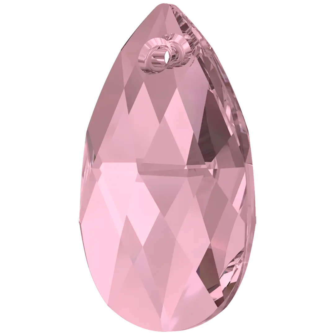 Serinity Pendants Peardrop (6106) Crystal Antique Pink - Bluestreak Crystals