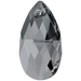 Serinity Pendants Peardrop (6106) Crystal Silver Night - Bluestreak Crystals