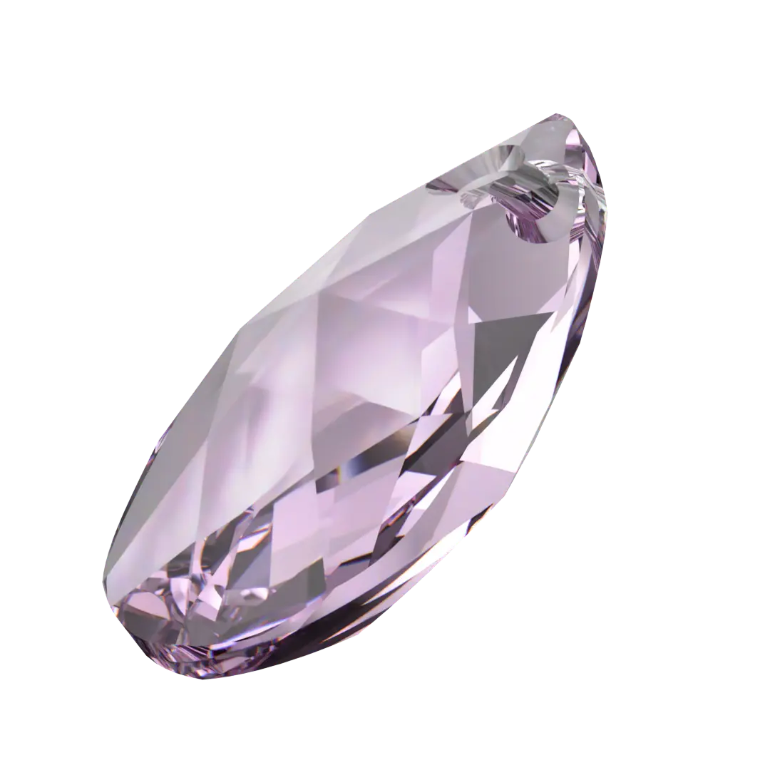 Serinity Pendants Peardrop (6106) Light Amethyst - Bluestreak Crystals