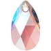 Serinity Pendants Peardrop (6106) Light Rose Shimmer - Bluestreak Crystals
