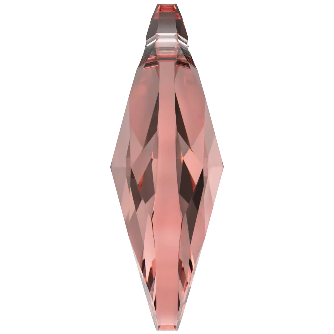 Serinity Pendants Peardrop (6106) Rose Peach - Bluestreak Crystals