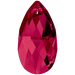 Serinity Pendants Peardrop (6106) Ruby - Bluestreak Crystals