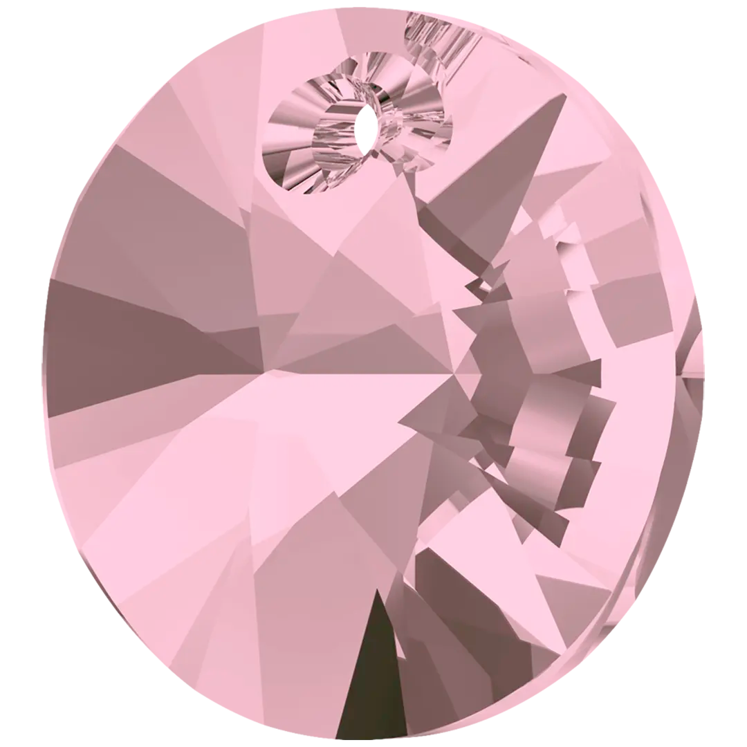 Serinity Pendants Round Cut (6428) Crystal Antique Pink - Bluestreak Crystals