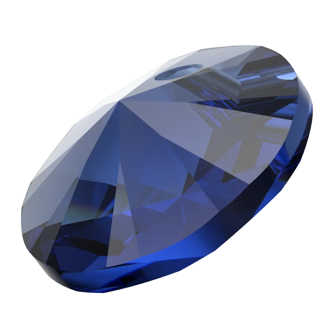 Serinity Pendants Round Cut (6428) Dark Sapphire - Bluestreak Crystals