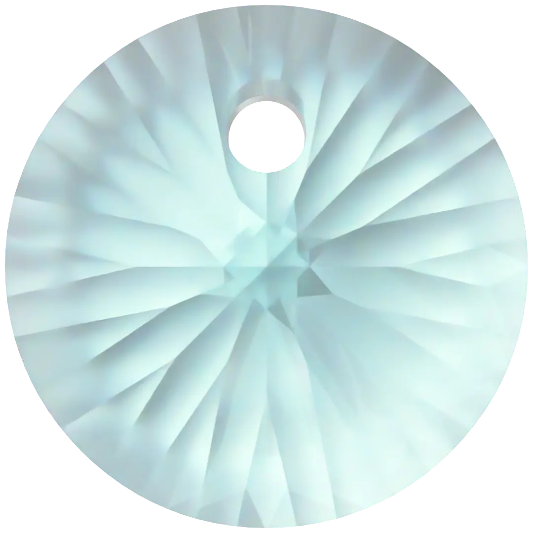 Serinity Pendants Round Cut (6428) Light Turquoise - Bluestreak Crystals